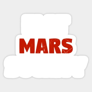 flat mars society Sticker